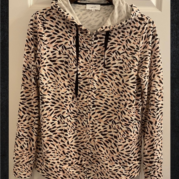 Soma Tops - Soma Wknd Cotton Terry Zip Up Jacket / Hoodie - In the Wild - Size Small